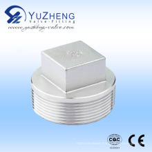 Stainless Steel Thread BSPT Square Plug